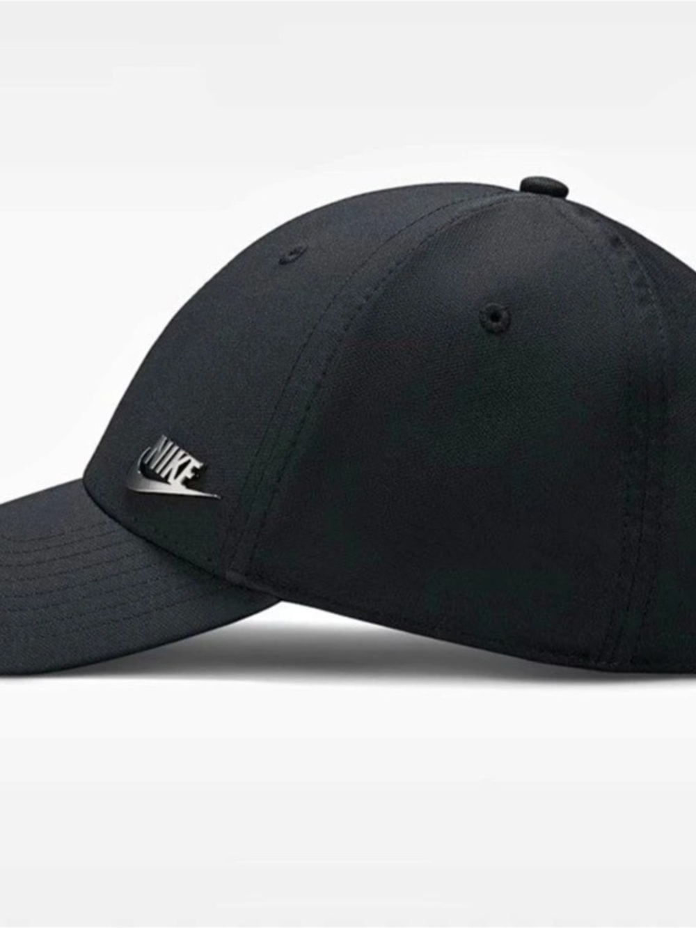 Nike Dri-FIT Club Unstructured Metal Swoosh Cap Black Baseball Cap NWT